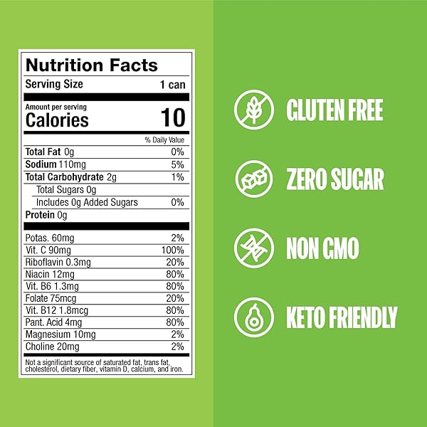 ZOA ZERO SUGAR ENERGY DRINKS, GREEN APPLE – SUGAR FREE WITH ELECTROLYTES, HEALTHY VITAMIN C, AMINO ACIDS, ESSENTIAL B-VITAMINS, AND CAFFEINE FROM GREEN TEA – 12 FL OZ (12-PACK)