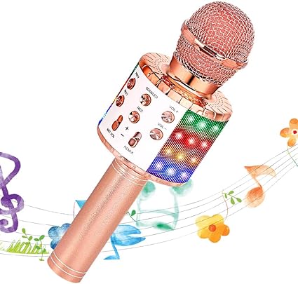 gold microphone toy