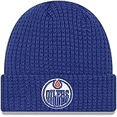 New Era NHL Edmonton Oilers 2025 Waffle Cuff Knit Knit Beanie - Blue