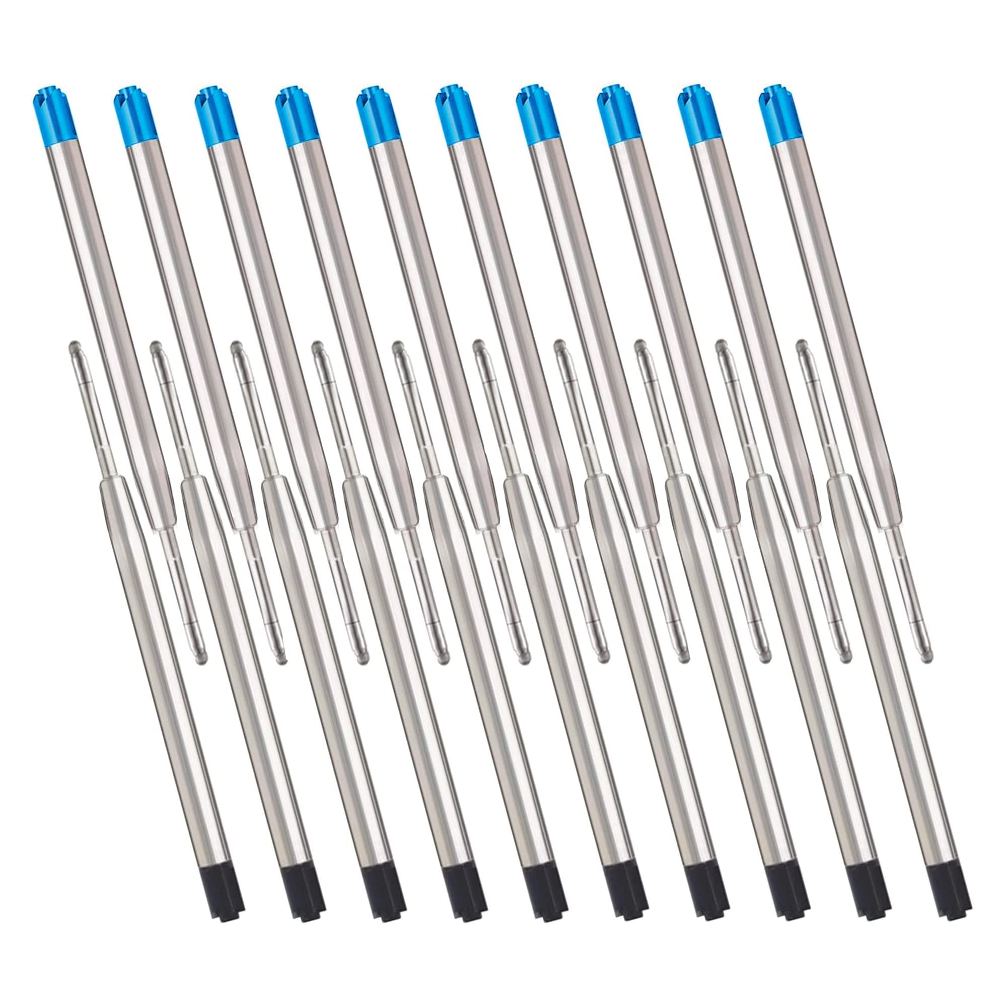 CiciIng 20 Ballpoint Pen Refills - G2 Format, Compatible Parker - Ink Colour 10 Blue + 10 Black