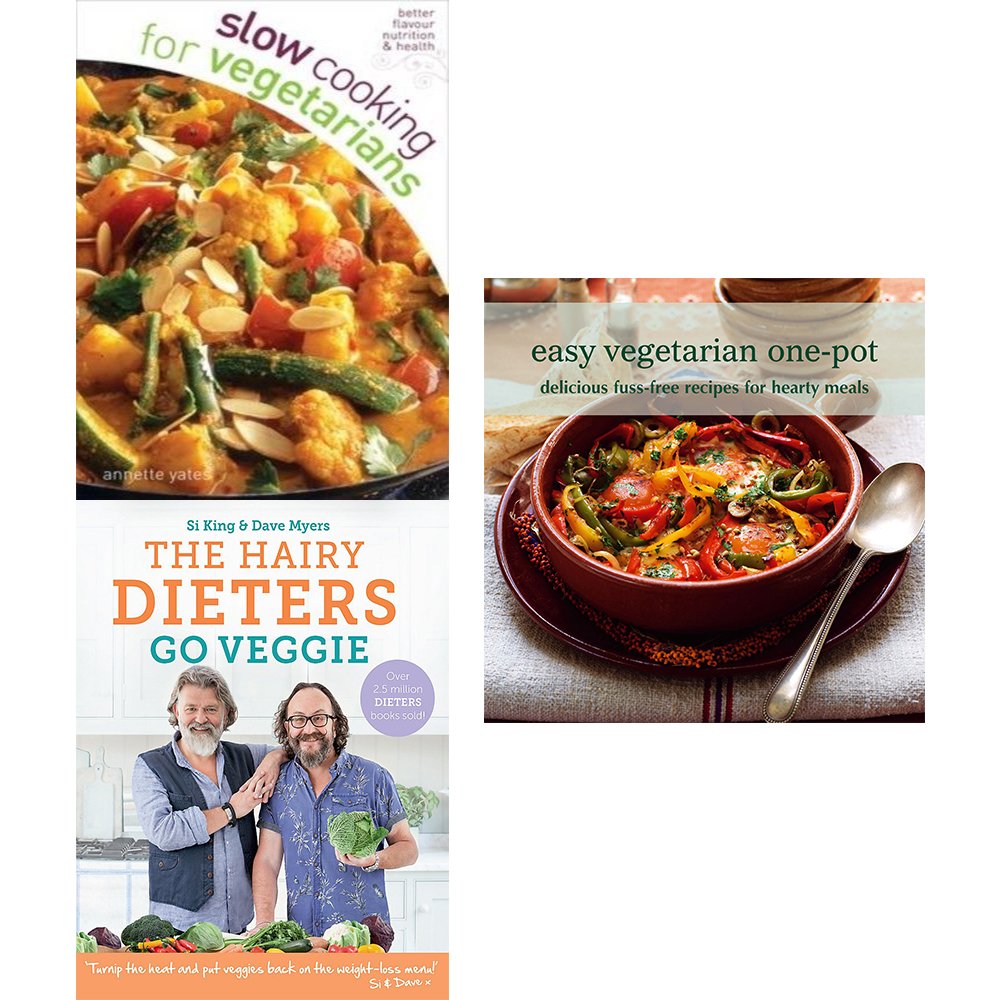Slow Cooking For Vegetarians Hairy Dieters Go Veggie And Easy Vegetarian One Pot 3 Books Collection Set Amazon Co Uk 9789123666799 Books