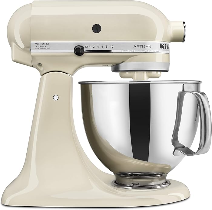 KitchenAid KSM150PSAC Artisan Series 5-Qt. Stand Mixer with Pouring Shield - Almond Cream