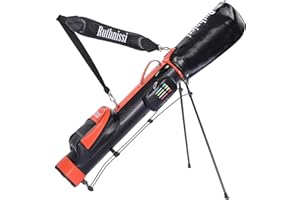 RUTHNISSI Sunday Golf StandBag with Cooler Pouch and Padded Strap，Lightweight for Driving Range Mini Course Training Practice Man Women,Travel Case Vertical Hard Shell Tube for Airlines