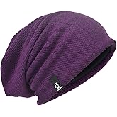 Mens Slouchy Beanie Oversize Knit Skull Cap Long Baggy Hat