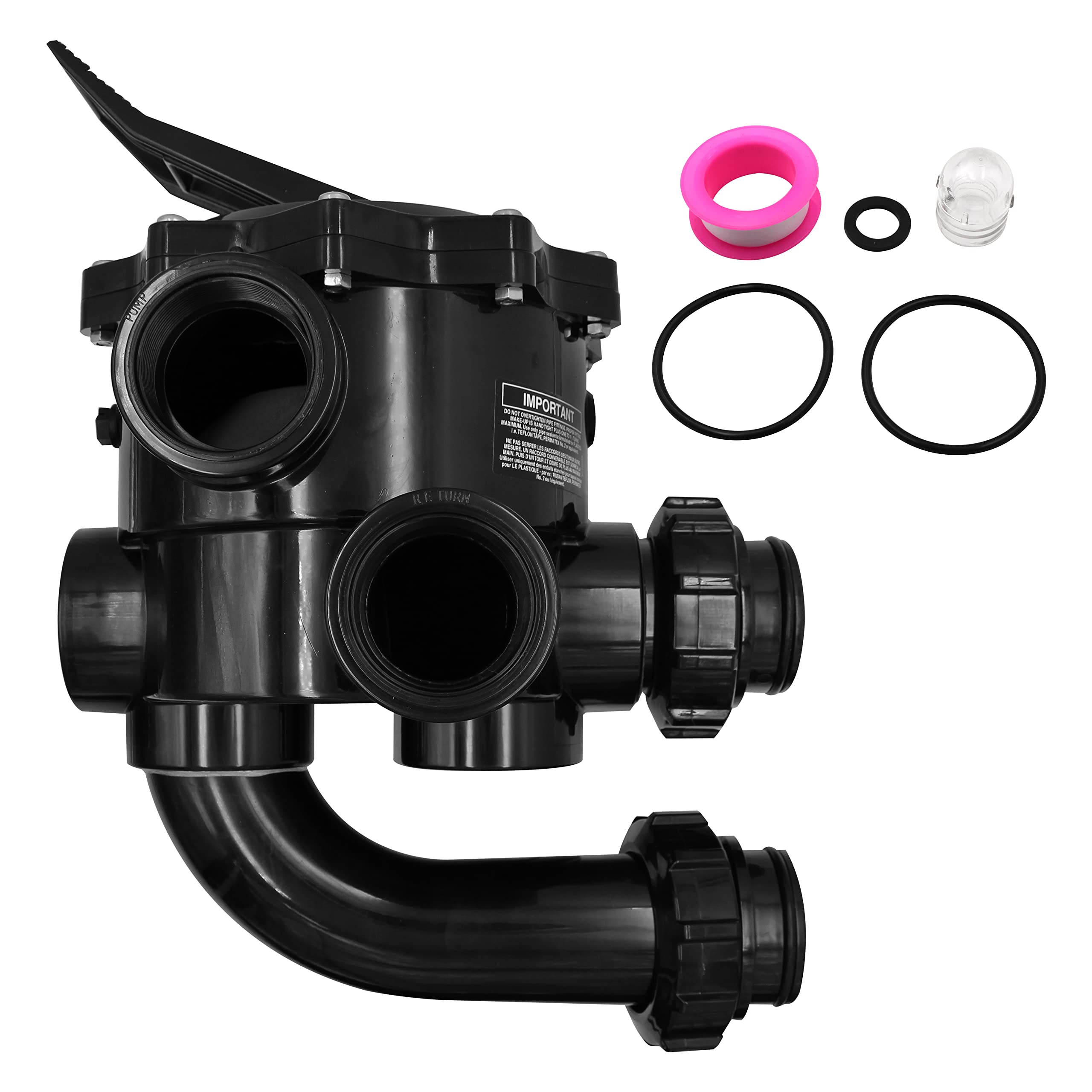 Photo 1 of SP0715XR50 Control Valve Compatible with Hayward Pro Series Vari-Flo ?Replacement for DE Filter Multi-port Valve 2-Inch.?Black?