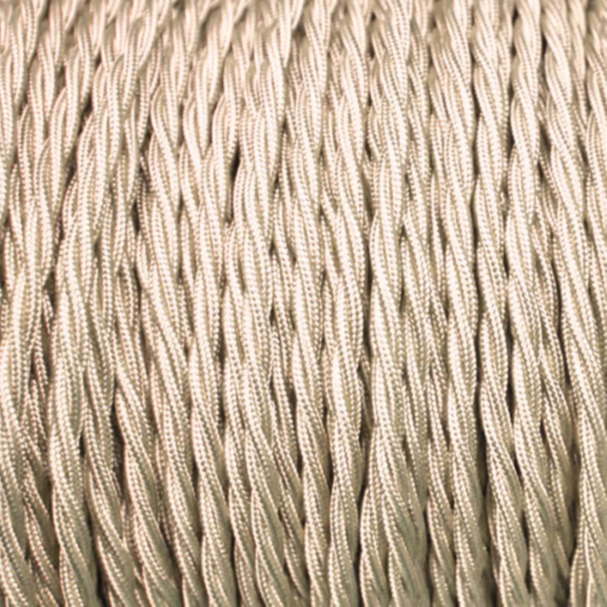 Twisted Fabric Cable 5 Meter 2 Core Electrical Wire Textile Lamp Flex Cord Wire Italian Braided 0.75mm Electrical Cable Flexible Wire for Lighting Other Appliances — image 1