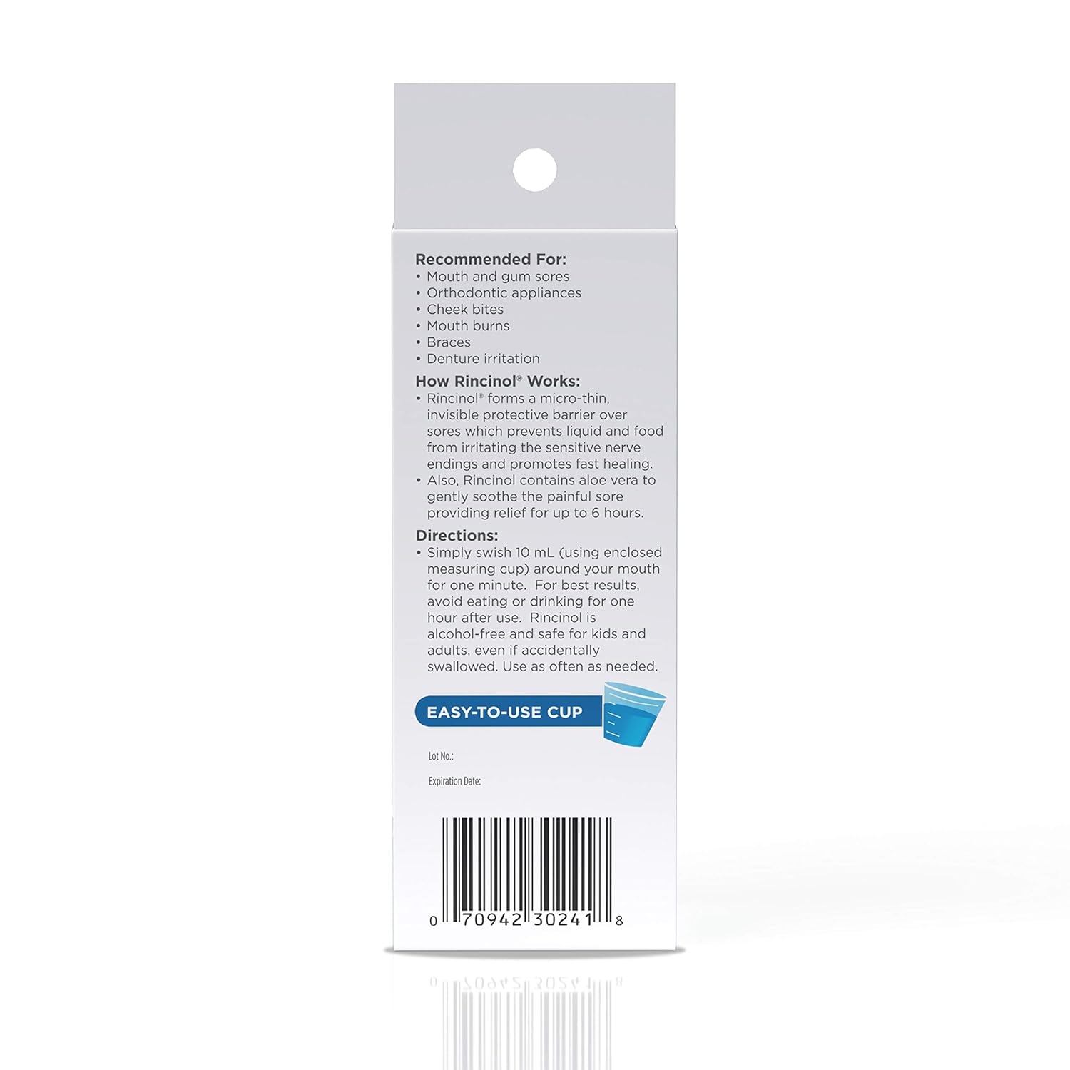 GUM Rincinol P.R.N. Alcohol-Free Mouth Sore Rinse, 4 Ounce Bottle: Industrial & Scientific