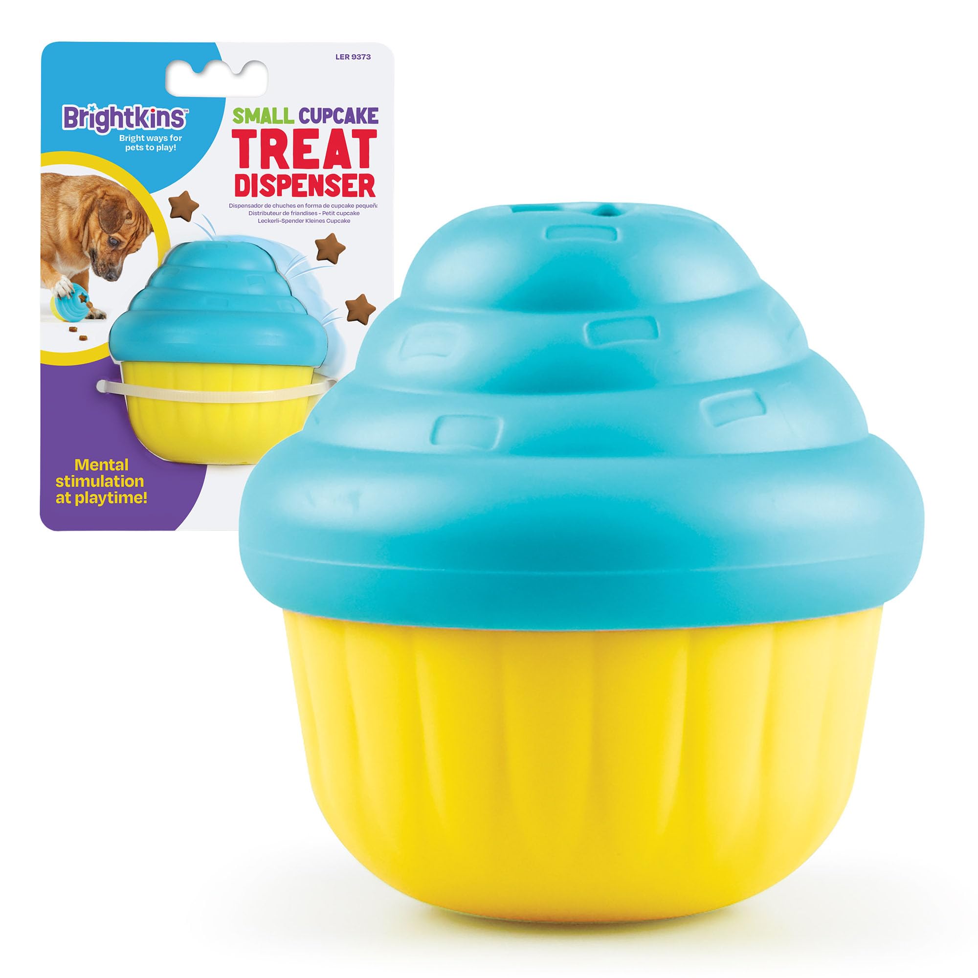Brightkins Small Cupcake Treat Dispenser Puzzle for Pets, Interactive Dog Toys, Slow Feeding Game, Dog Toys for Small Dogs, 2 pieces