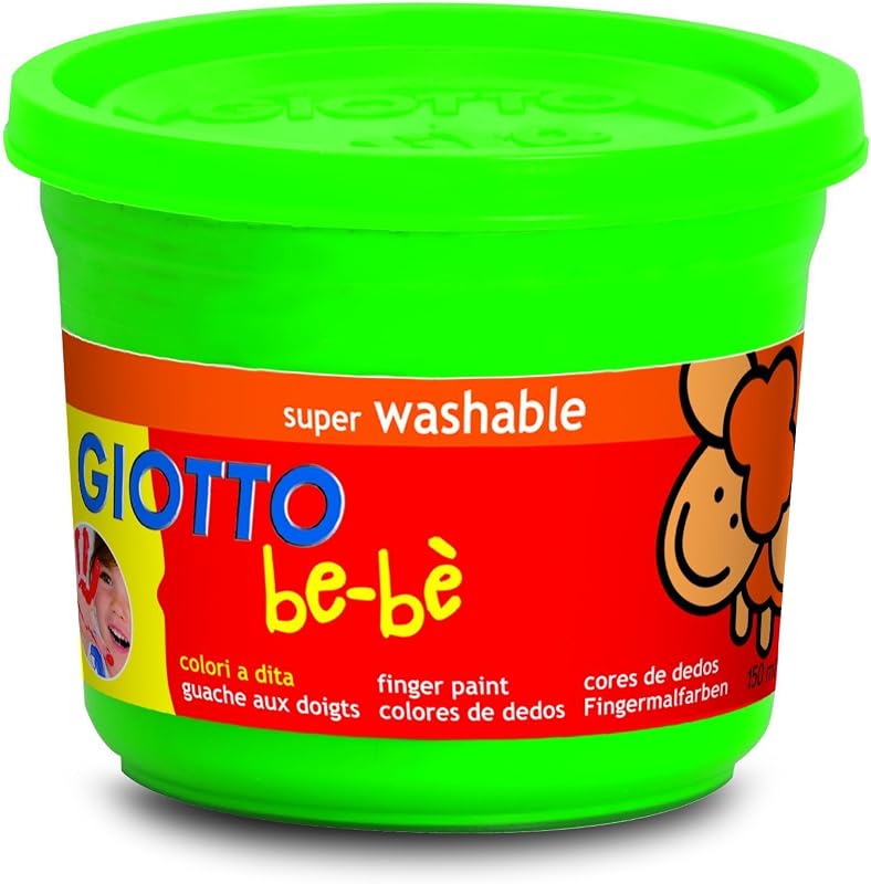 Tinta lavável para dedos, latas, cores variadas, 4 x 150 ml