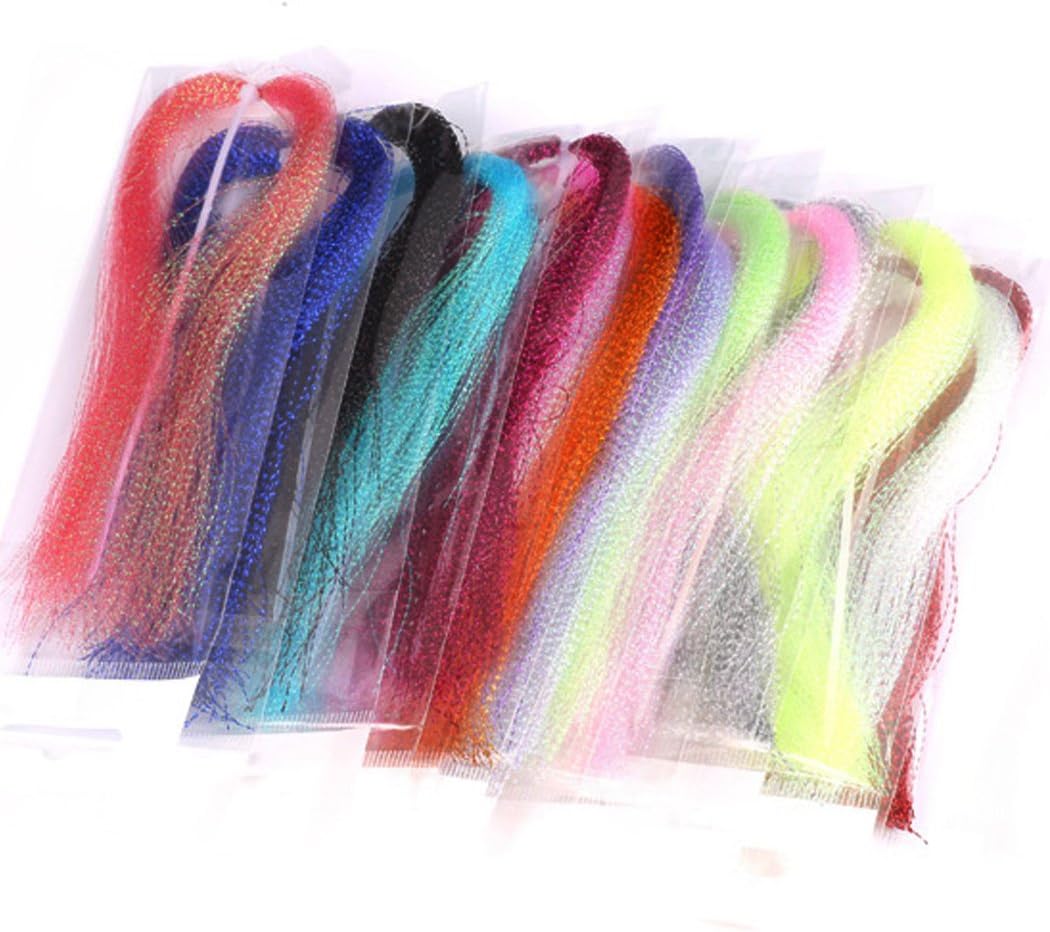 Amazon Com Mizugiwa 150pcs Bag Crystal Flash Fly Tying Material