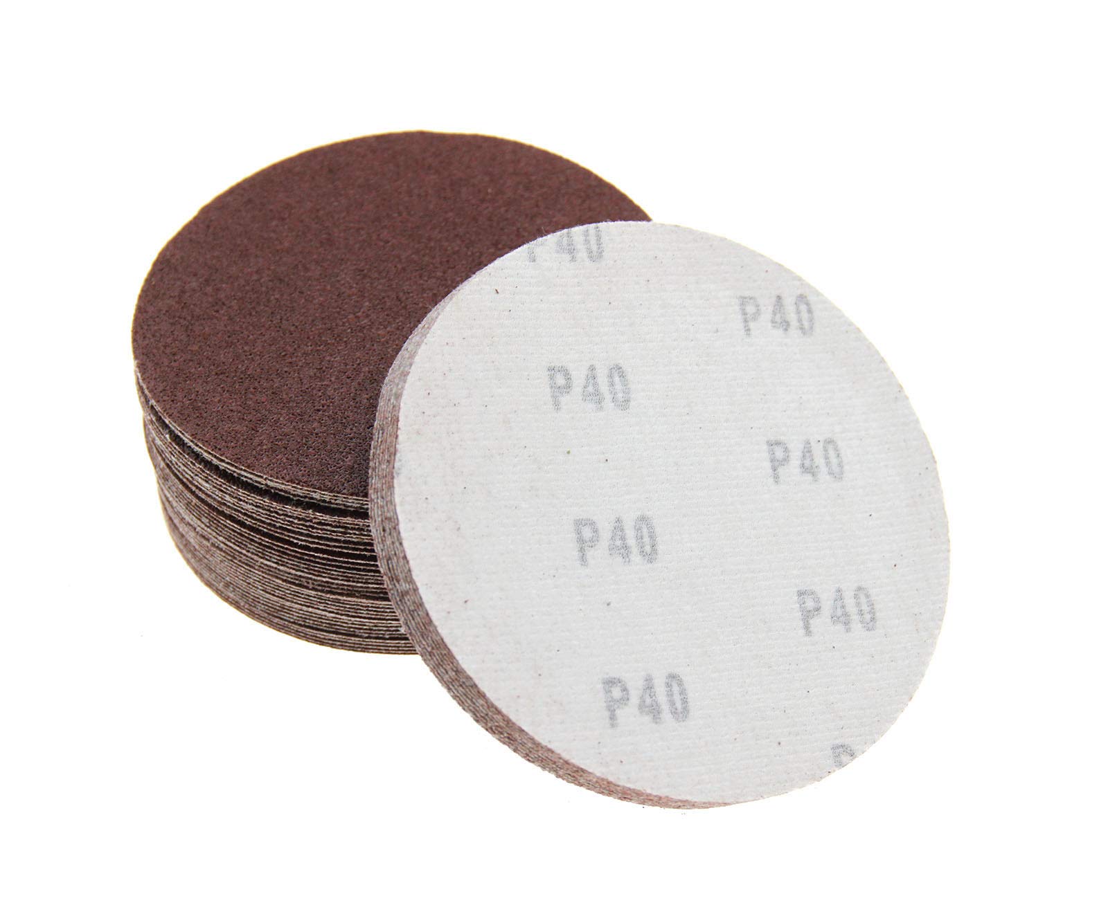 Create idea Pack of 50 125mm Round 5 Mixed Grit Sanding Sandpaper Circle Sand Discs