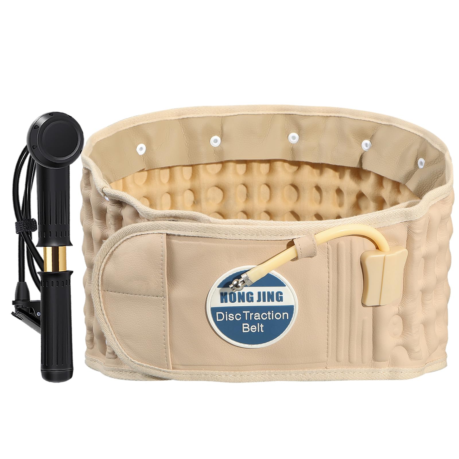 HONGJING Decompression Back Belt Lumbar Support Inflatable for Back Pain Relief - Lower Back Traction Device Spine Decompressor, One Size Fits 29-49 Waist