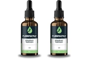 SIERRA LIFE SCIENCES PURRFECTLY Omega-3 Fish Oil for Cats | Premium Senior Blend | Promotes Heart, Immune, Coat & Joint Health | Advanced Wildcrafted Alaskan Salmon Oil for Aging Cats | Omega 3, 6 & 9 EPA & DHA (2-Pack)