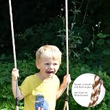 Garden Games Children’s Swing Seat with Safety Grip, Adjustable Ropes (Red) view 4