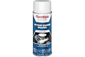 PlastiKote 211 Hot Rod White Engine Enamel, 12 oz.