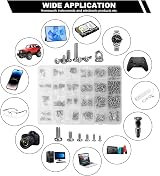 FandWay 1200Pcs Stainless Steel Tiny Screws Nuts Kit M1-M2.5 for Watch PC SSD view 7