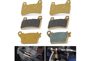 DEARGOODAY Front & Rear Brake Pads for 2007-2017 Honda CBR600RR, 2006-2016 CBR1000RR