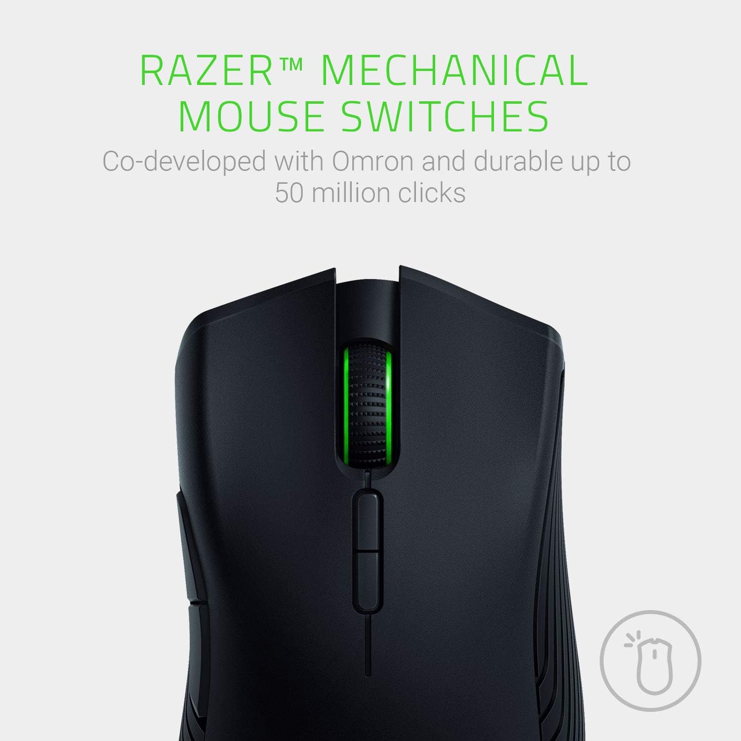 Razer Mamba Wireless Gaming Mouse: 16,000 DPI Optical Sensor - Chroma RGB Lighting - 7 Programmable Buttons - Mechanical Switches - Up to 50 Hr Battery Life: Computers & Accessories