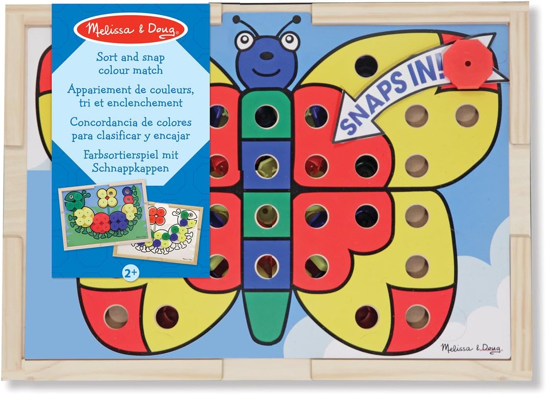 Sort u. Melissa &amp; doug sort and snap color match toy.