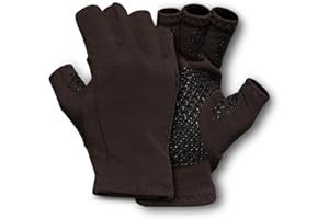 First Lite Rugged Wool Half Finger Glove - Merino Wool Hunting Gloves with Silicone Grip Palm for Shooting Dexterity