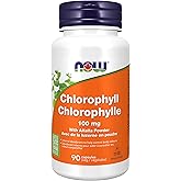 NOW Supplements, Chlorophyll 100 mg with Alfalfa Powder, Green Superfood, 90 Veg Capsules