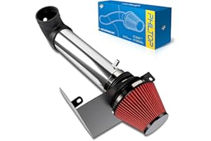 PHILTOP 3.5" Cold Air Intake Red Tube + Heat Shield Compatible With Dodge Charger 2011-2023 5.7L, Dodge Challenger 2011-2023 5.7L, Chrysler 300 2011-2023 5.7L, Red