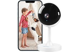 owltron Indoor Security Camera 2K, 2.4GHz WiFi Cameras for Home Security Baby Monitor Camera with Motion/Cry Detection, Pet & Dog Cam with Phone App, Night Vision, 2-Way Audio, Works with Alexa