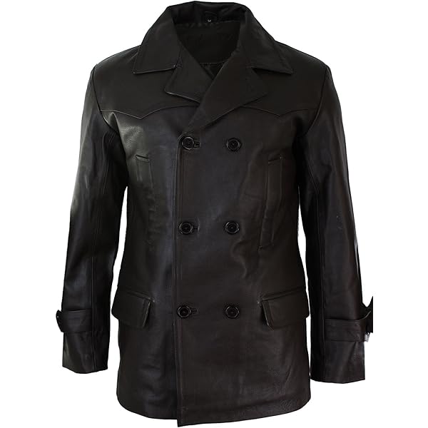 ジャケット・アウター YOKE Leather Double Breasted Coat M stein LEATHER DOUBLE BREASTED JACKET - tity