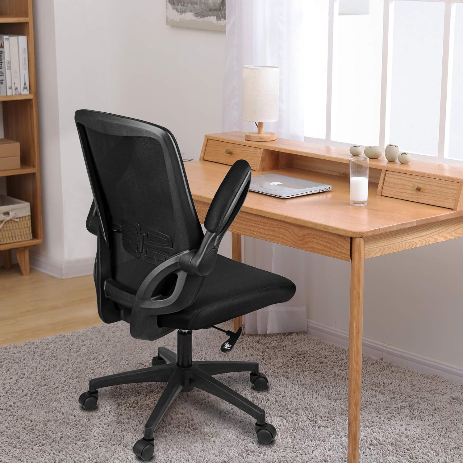 bigzzia Adjustable Arm Chair Ergonomic Chair Mesh Office Computer Chair
