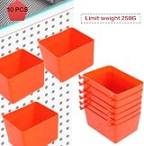 Knpwer 144Pcs Pegboard Hooks Assortment w/ Bins & Locks for Tool Garage Kitchen view 5