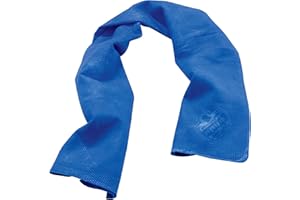 Ergodyne Chill-Its 6602 Evaporative Cooling Towel, Blue 13 inches x 29.5 inches