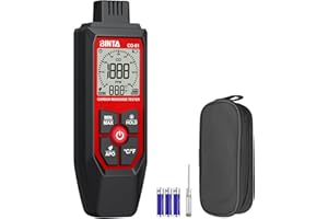 BINTA Portable Carbon Monoxide Detector, 0-1000PPM CO Detector with Audible and Visual Alarms, LCD Backlit Screen, Ambient Temperature Detection for Home Garage Travel Camping Industrial