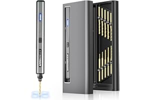 AM ARROWMAX Mini Electric Drill Pen, 13 in 1 with Aluminium case, Rechargeable, 800 RPM, Needle Vise Hand Drill Kit, 10 HSS Bits, DIY, Wood, Jewelry Making (SDS MINI)