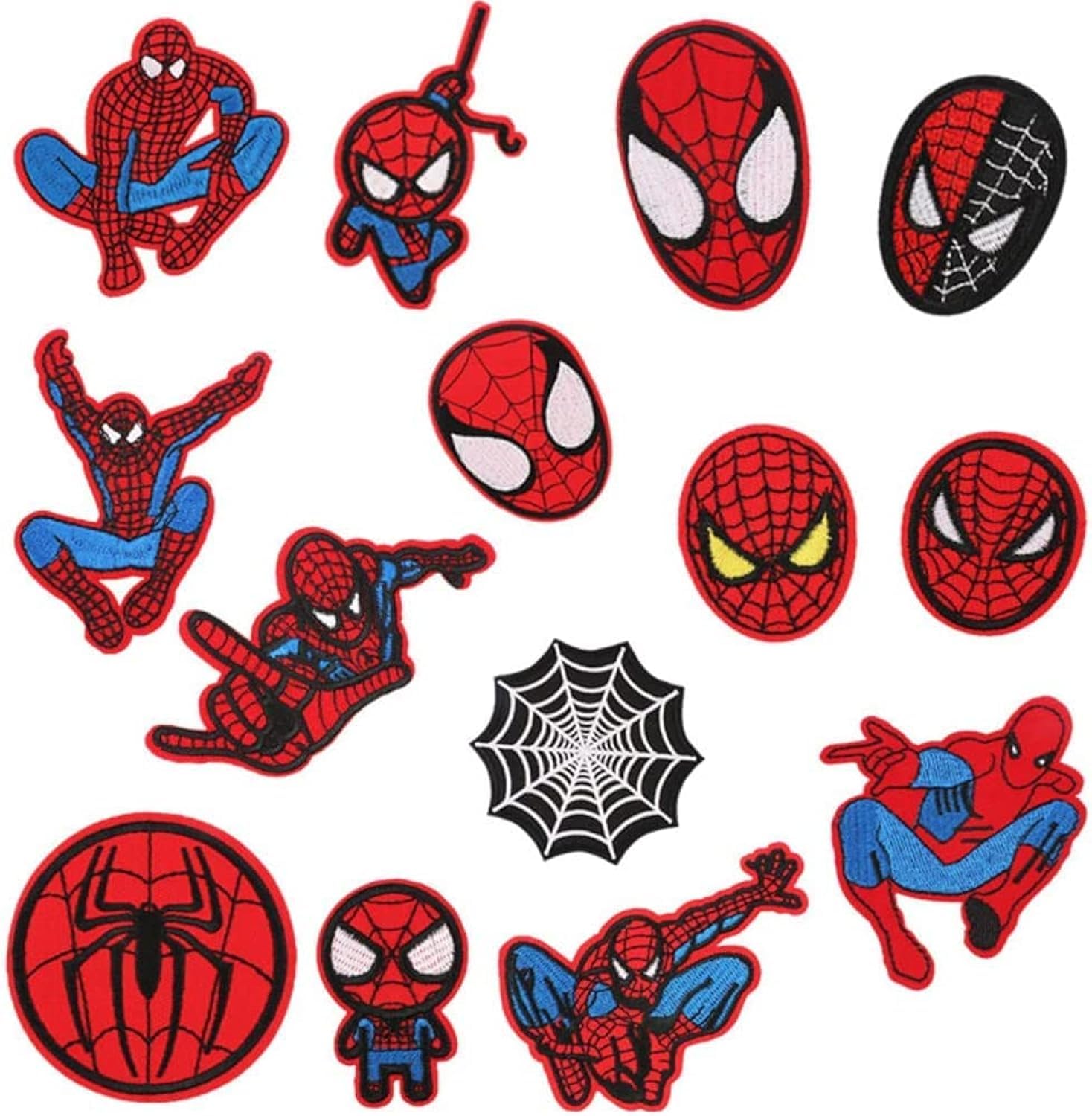 Photo 1 of Iron on Patches for Clothing,14 Pieces Patches Embroidered Applique Patches, Sew on Iron on Patch Fabric Repair Path for Clothes Jeans Jackets Hats Shoes Backpacks