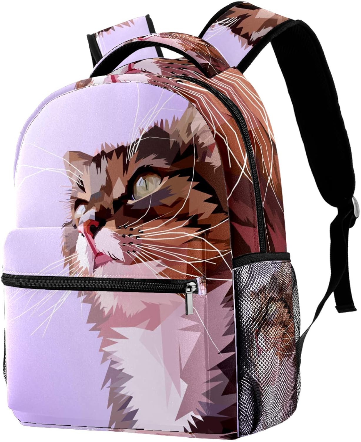 Daypack Geometric Cat Backpack Casual School Bag 29.4x20x40cm Amazon