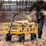 Gorilla Carts Heavy Duty Utility Cart 1200 Lb All Terrain Garden Wagon view 4