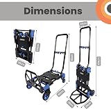 Move It 2-in-1 Folding Hand Truck Trolley Platform Cart 120kg 70kg view 3