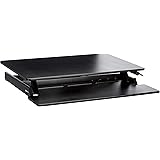 Amazon Basics Height Adjustable Standing Desk Converter with Keyboard Tray