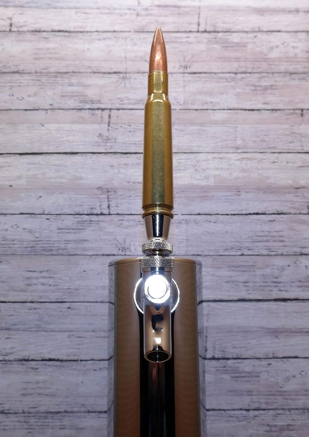 Handmade Beer Tap Handle 50 Caliber Bullet Raw Finish Keg Home Bar Man