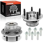 A-Premium 2 x Front Rear Wheel Bearing and Hub Assembly with Bolt 5-Lug Compatible with Chevrolet GMC Buick Cadillac Saab Model - Equinox Malibu Impala Terrain Lacrosse Regal Allure CTS 9-5
