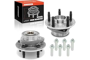 A-Premium 2 x Front Rear Wheel Bearing and Hub Assembly with Bolt 5-Lug Compatible with Chevrolet GMC Buick Cadillac Saab Mod