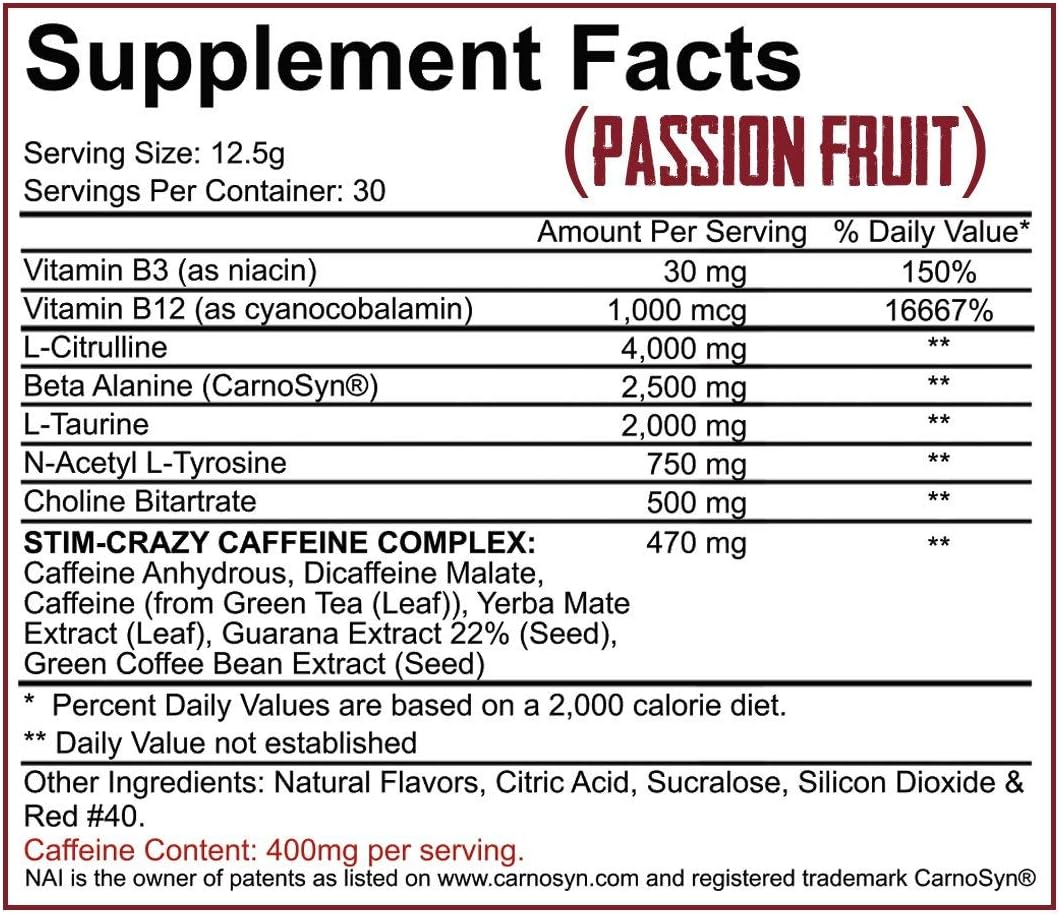 Rich Piana 5% Nutrition 5150 High Stim Pre-Workout Powder | Extreme Energy, Focus, Pumps & Endurance | 400 mg Caffeine, Citrulline, Beta Alanine, N-Acetyl L-Tyrosine | 30 Srvgs, Int'l (Wildberry): Health & Personal Care