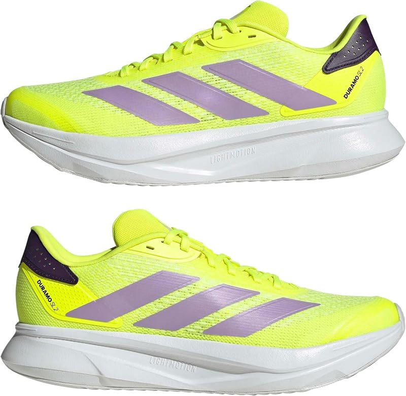 Homme Duramo SL 2 Running Shoes, Solar Yellow/Powder Plum/Aurora Plum, 42 EU — photo 6 sur 8