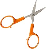 Fiskars 98087097J Curved Craft Scissors, 4 Inch, steel and orange