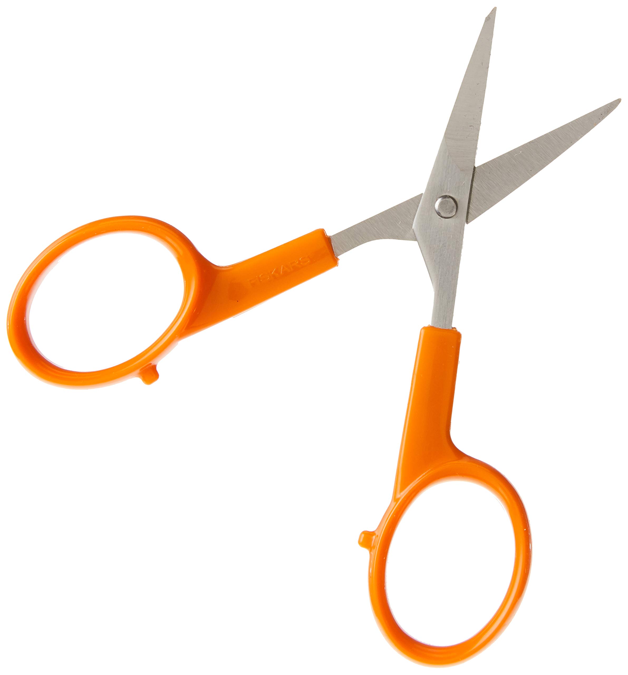Fiskars 98087097J Curved Craft Scissors, 4 Inch, steel and orange (Pack of 12) Image