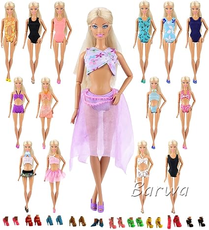 vestir a barbie en la playa