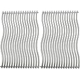 Tmozyar 17-3/4" Stainless Steel 2Pack Waved Cooking Grids Grates Replacement Parts for Napoleon Rogue 425 Gas Grill S83013