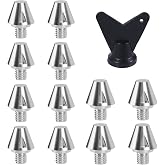 12pcs M6 Thread Football Boot Studs, 11mm/0.43in &amp; 8mm/0.31in Spikes | with Nail Remover Screw-in Spikes for Firm Surfaces Outdoor Athletic Training