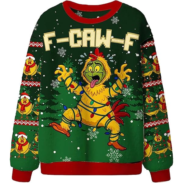 Pull De Noël Moche "I'm Here For The Egg Nog!" Pour Homme - Taille S - Coton 100% - Marque Mossimo - Neuf Avec étiquettes
