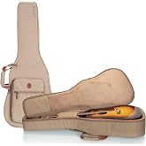 Levy's Leathers 200 Series Dreadnought Acoustic Guitar Gig Bag &ndash; Lightweight, Padded Protection with Storage for Full-Size Guitars (LVYDREADGB200)